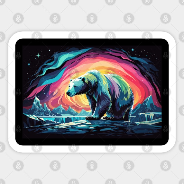 polar bear Sticker by vaporgraphic